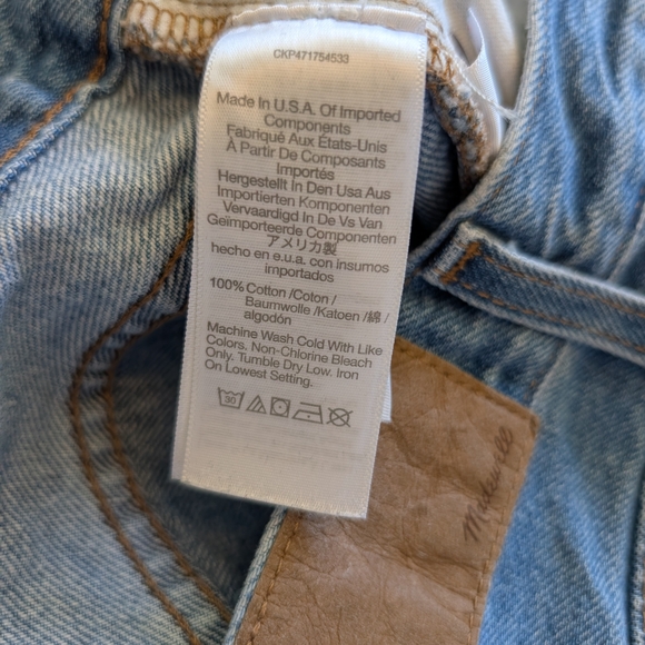 Madewell Womens 27 The Slouchy BoyJean Streetwear Classic Preppy Academia Denim - Picture 8 of 8